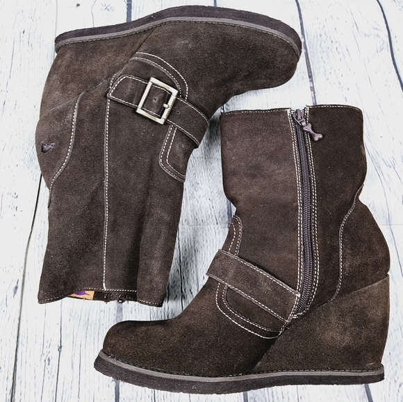 ROCKET DOG | wedge heel suede side zip boots - Picture 2 of 10